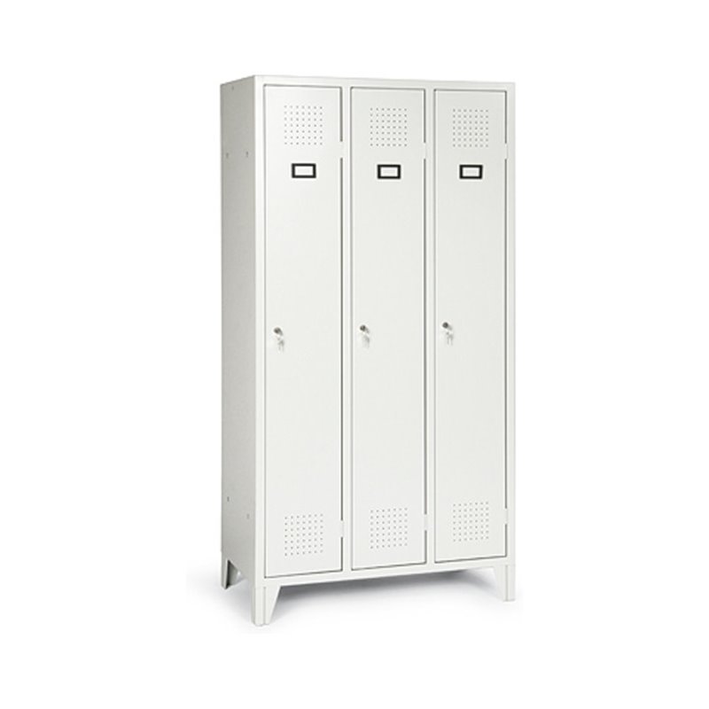 Portofino Kleiderschrank mit Füßen mit 3 Abteilen