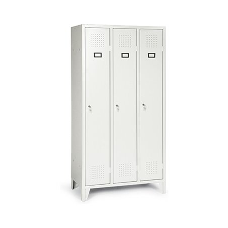 Portofino Kleiderschrank mit Füßen mit 3 Abteilen