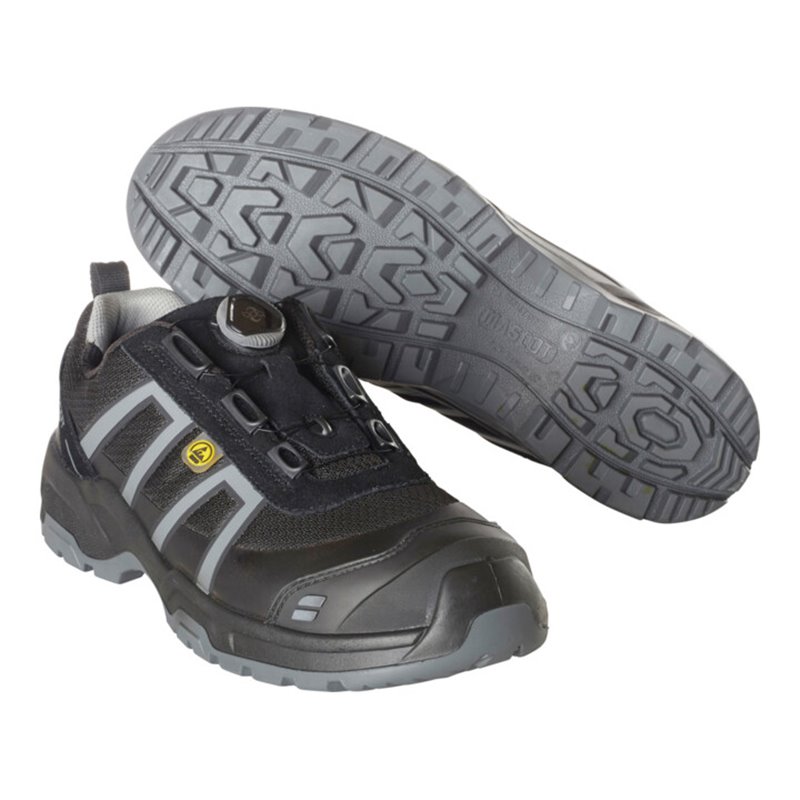 Mascot Sicherheitshalbschuh S1P mit Boa® Sicherheitshalbschuh S1P Sicherheitsschuhe schwarz/hellanthrazit 10