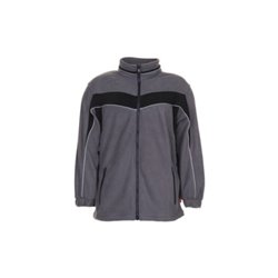 Planam Fleecejacke Plaline schiefer/schwarz