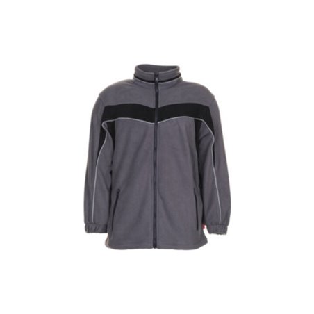 Planam Fleecejacke Plaline schiefer/schwarz