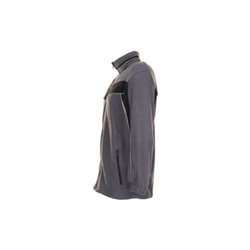 Planam Fleecejacke Plaline schiefer/schwarz