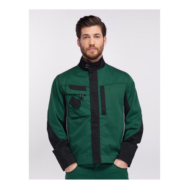 Pionier Bundjacke TOOLS PLUS, grün/schwarz