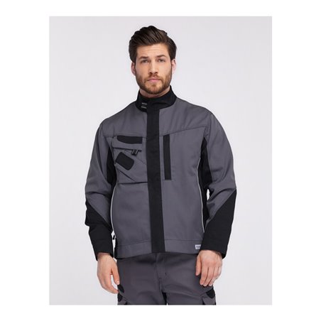 Pionier Bundjacke TOOLS, grau/schwarz