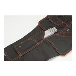 Planam Latzhose marine/orange