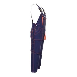 Planam Latzhose marine/orange