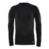 Fristads T-Shirt aus Wolle Langarm 7517 MW Schwarz (Herren)