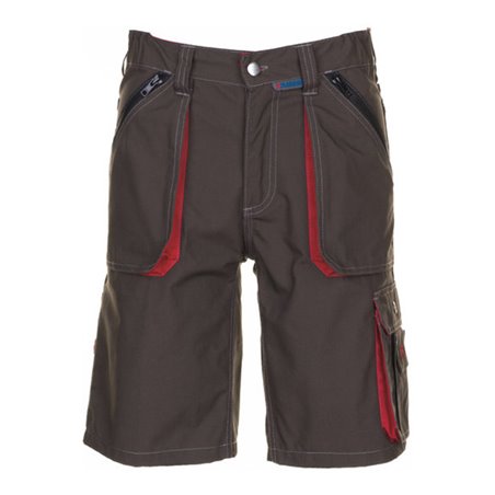 Planam Latzhose Basalt oliv/rot