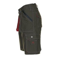 Planam Latzhose Basalt oliv/rot