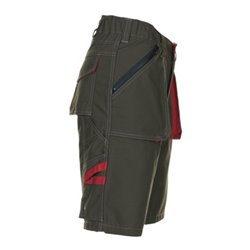 Planam Latzhose Basalt oliv/rot