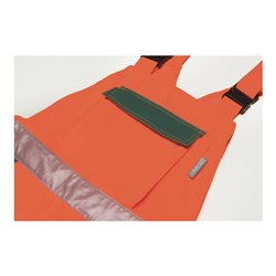 Planam Warnschutz-Latzhose gelb/marine