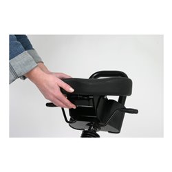 STIER Stehhilfe mit Stahlgestell grau Sitzhöhe PU-Sitz