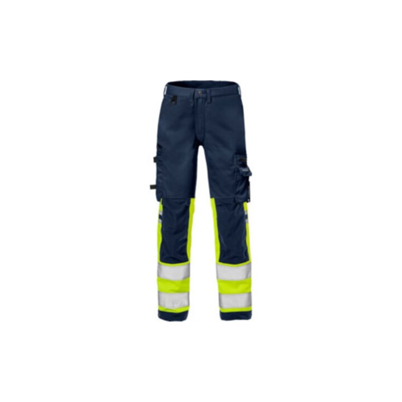 Fristads High Vis Stretch-Hose Kl. 1 2615 PLUS Dunkelblau (Herren)