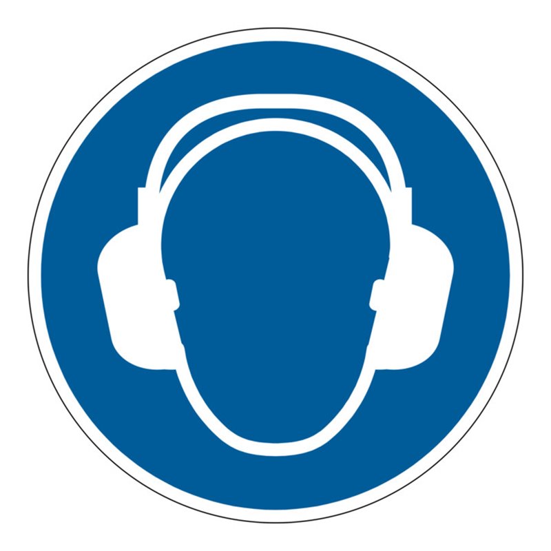 Durable Sicherheitskennzeichen ''Gehörschutz benutzen''