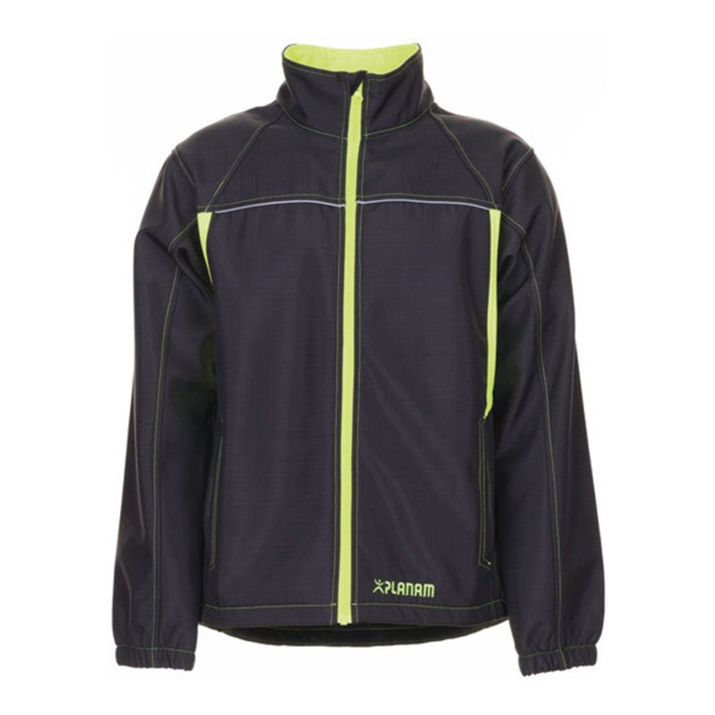 Planam Softshelljacke Basalt Neon anthrazit/gelb