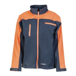 Planam Softshelljacke Timberguard grau/orange