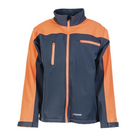 Planam Softshelljacke Timberguard grau/orange