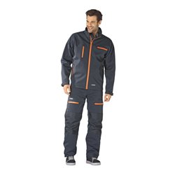 Planam Softshelljacke Timberguard grau/orange