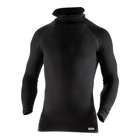 Fristads Zipper-T-Shirt Langarm 742 PC Schwarz (Herren)