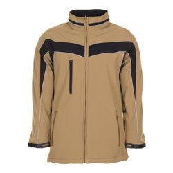 Planam Softshelljacke Plaline sand/schwarz