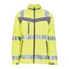 Planam Warnschutz Softshelljacke Plaline gelb/schiefer