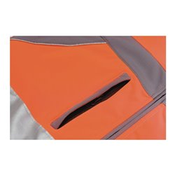 Planam Warnschutz Softshelljacke Plaline gelb/schiefer