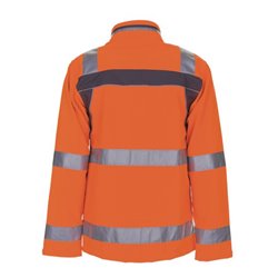 Planam Warnschutz Softshelljacke Plaline orange/schiefer