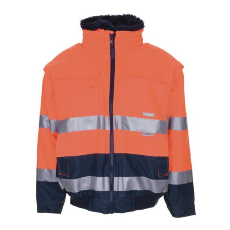 Planam Warnschutz Comfortjacke orange/marine