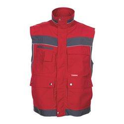 Planam Weste Plaline rot/schiefer