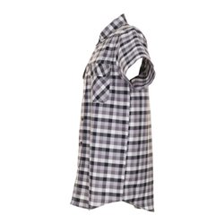 Planam Country Hemd 1/4-Arm schwarz kariert