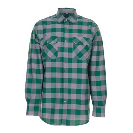 Planam Square Hemd grün/zink