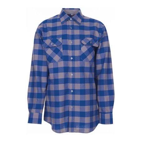 Planam Square Hemd kornblau/zink