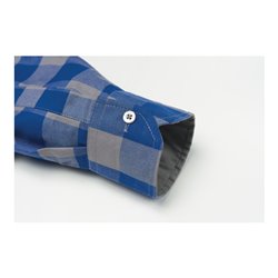 Planam Square Hemd kornblau/zink