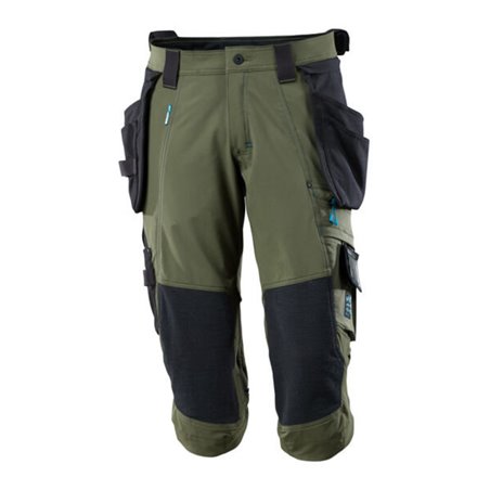 Mascot Dreiviertel-Hose, Hängetaschen, Stretchs Dreiviertel-Hose moosgrün