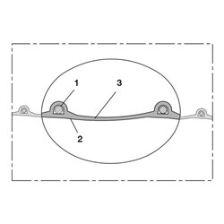 Norres Lebensmittelschlauch leicht, abriebf. Ø 38mm L: 5m PROTAPE® PUR 330 FOOD
