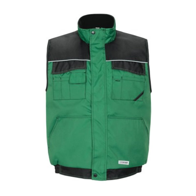 Planam Winter-Weste Dust farngrün/schwarz