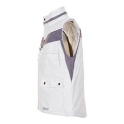Planam Winter-Weste Plaline weiß/zink