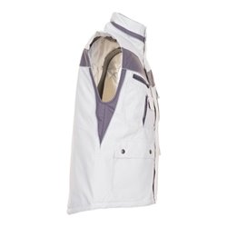 Planam Winter-Weste Plaline weiß/zink