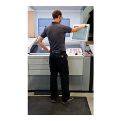 Kraiburg ergonomische Arbeitsplatzmatte Ergolastec Basic Dry für trockene Arbeitsbereiche