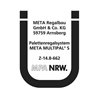 Meta Großfachregal Grundregal 3300 x 2700 x 800 mm verzinkt / rotorange multipal S + Stahlpaneelen
