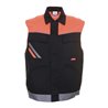 Planam Weste Visline schwarz/orange/zink