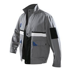 Kübler Brand X Jacke 1113 grau/kornblumenblau