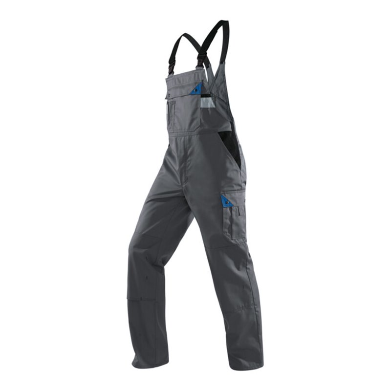 Kübler Brand X Latzhose 1085 anthrazit/kornblumenblau