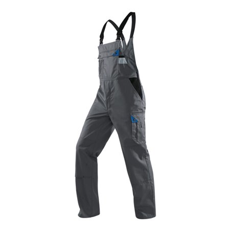 Kübler Brand X Latzhose 1085 anthrazit/kornblumenblau