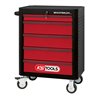 KS Tools MASTERline Werkstattwagen, schwarz/rot