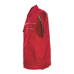 Planam Weste Canvas 320 rot/rot