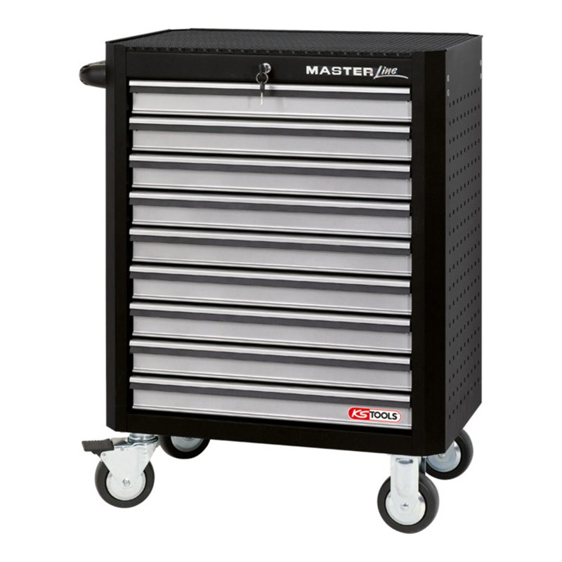 KS Tools MASTERline Werkstattwagen, schwarz/silber