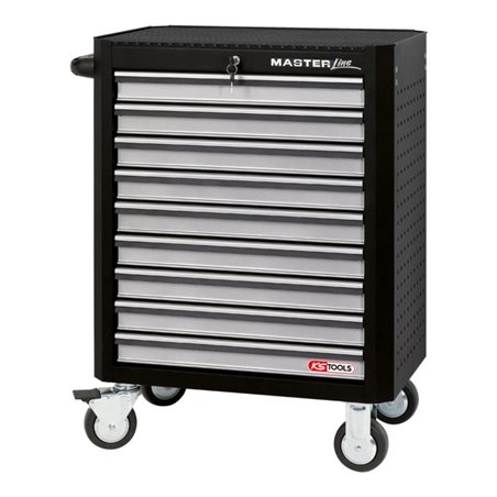 KS Tools MASTERline Werkstattwagen, schwarz/silber