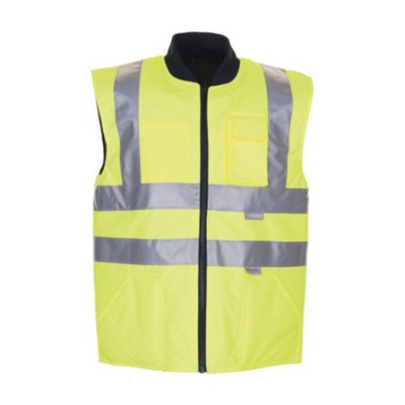 Planam Winter Weste Warnschutz uni gelb