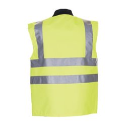 Planam Winter Weste Warnschutz uni gelb